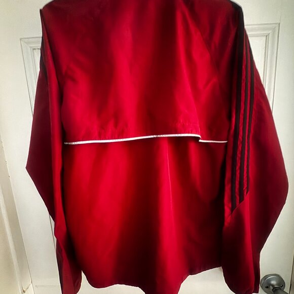 Adidas Womens Size small Burgundy Zip up Jacket vented - Picture 2 of 6